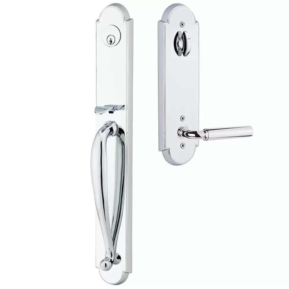 Emtek Wilmington Tubular Entryset Full Length with Manning Lever