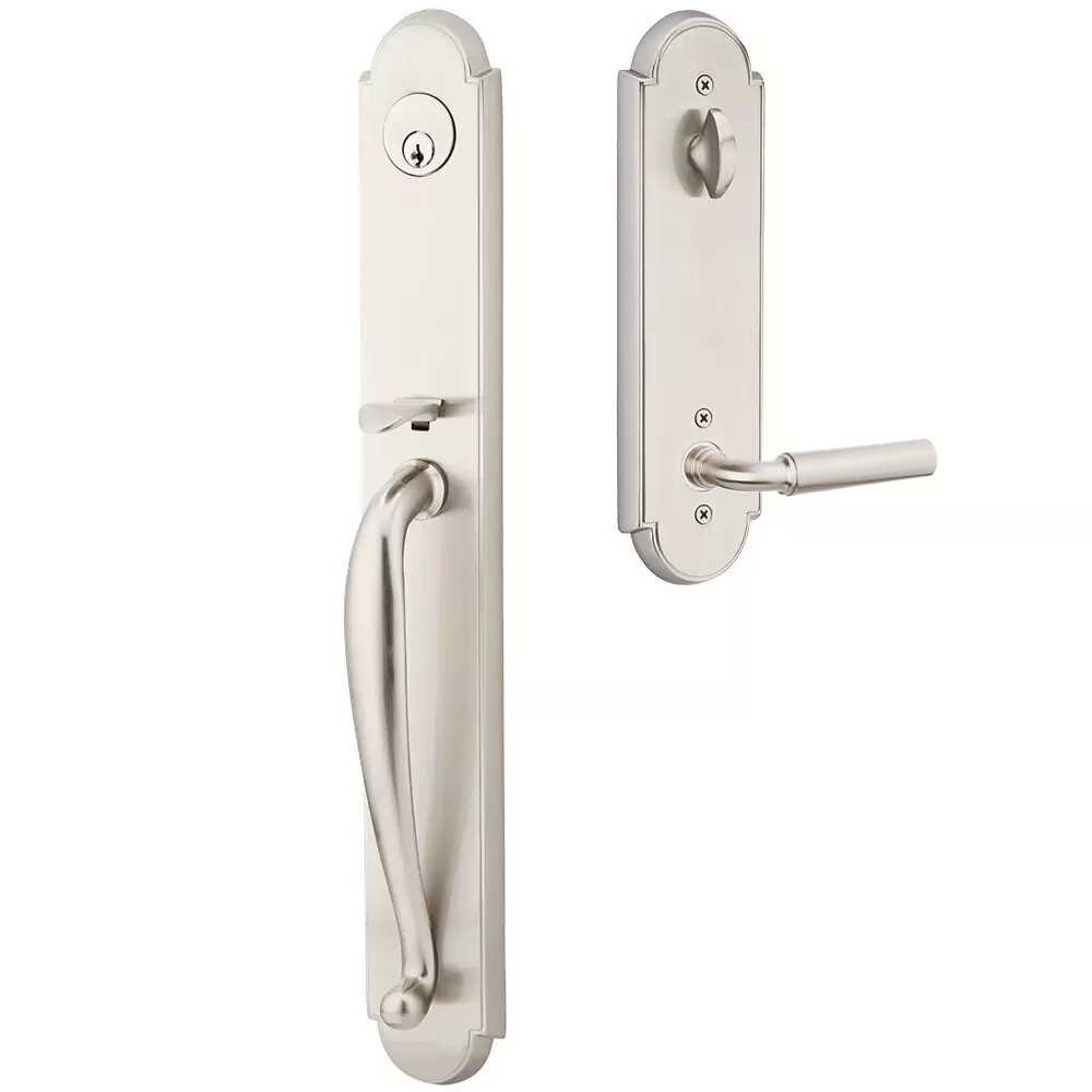 Emtek Wilmington Tubular Entryset Full Length with Manning Lever