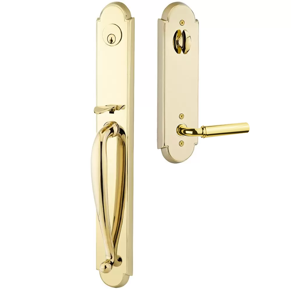 Emtek Wilmington Tubular Entryset Full Length with Manning Lever