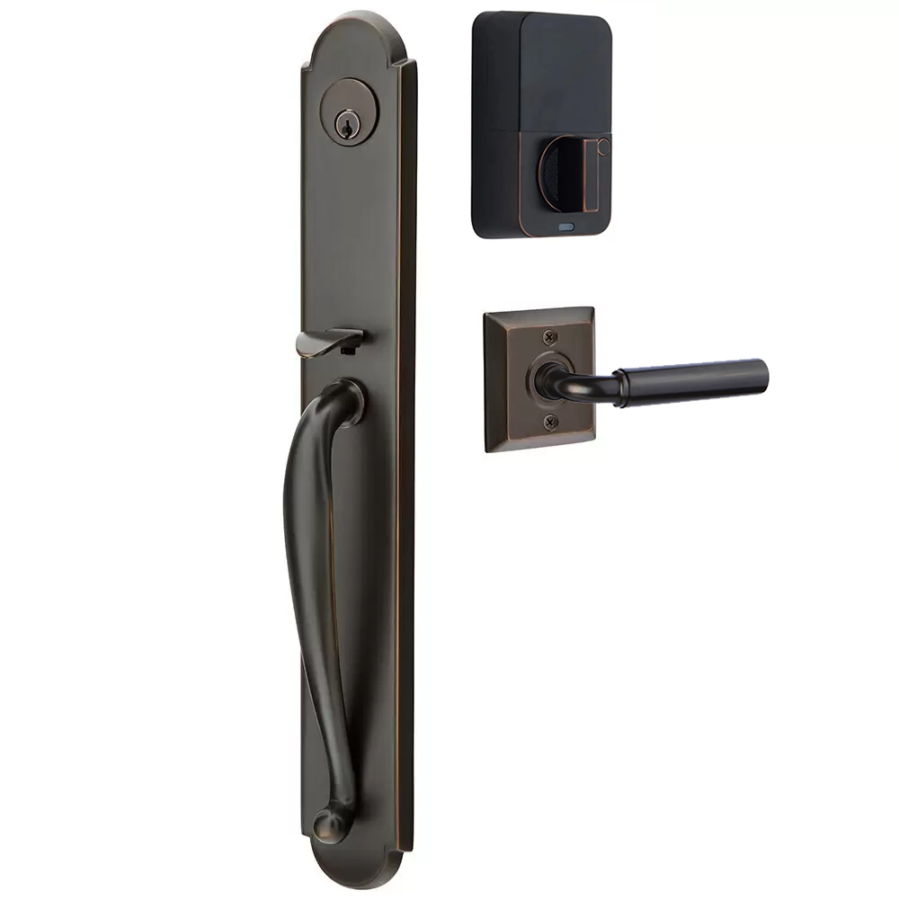 Emtek Wilmington Tubular Entryset Full Length with Manning Lever