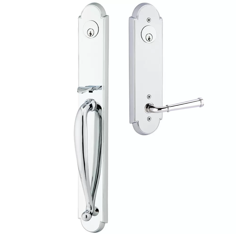 Emtek Wilmington Tubular Entryset Full Length with Merrimack Lever