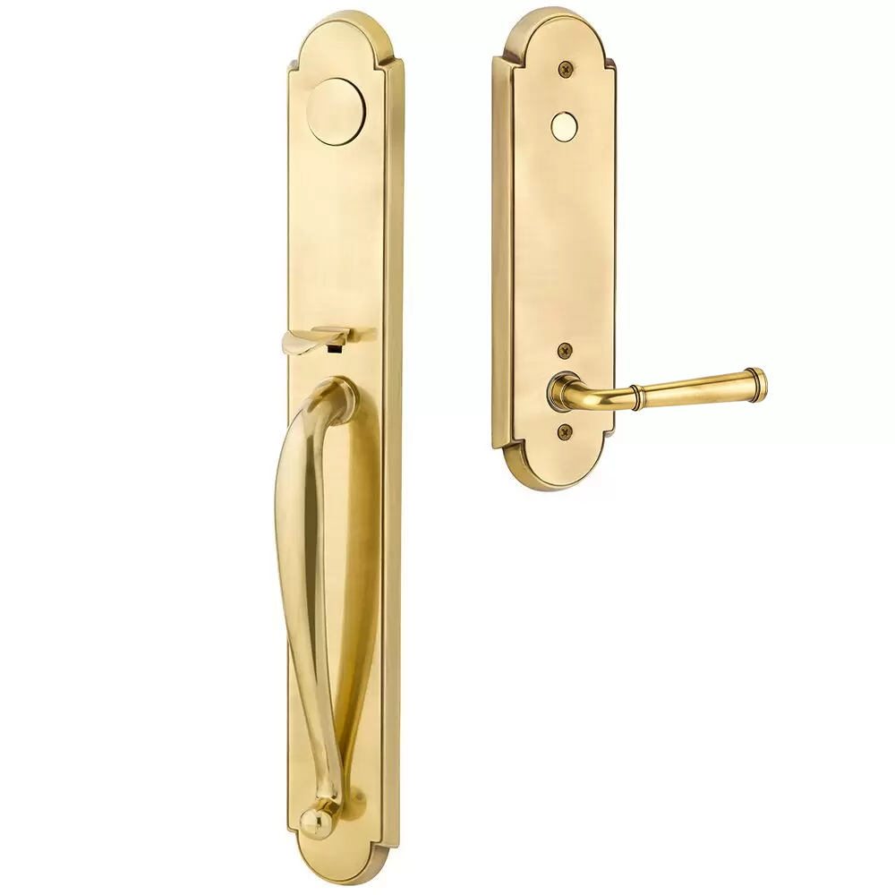 Emtek Wilmington Tubular Entryset Full Length with Merrimack Lever