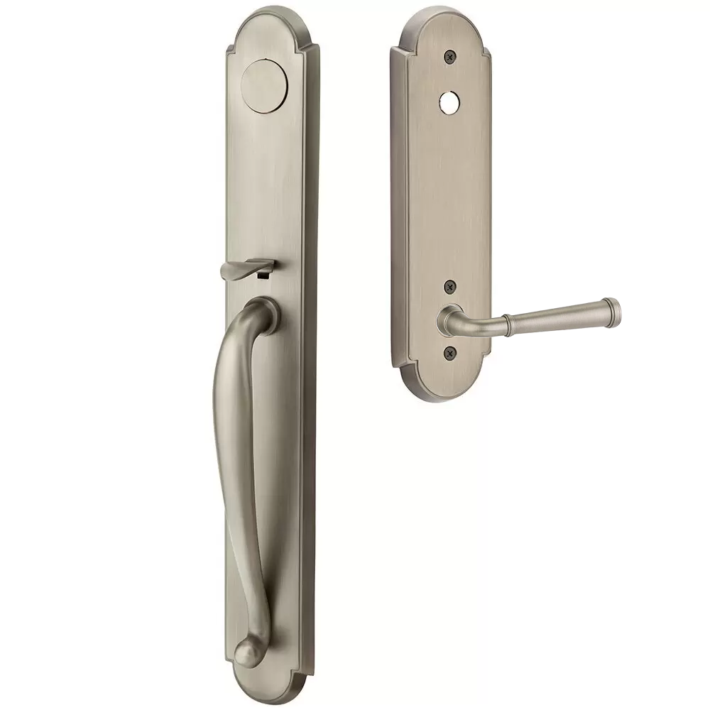 Emtek Wilmington Tubular Entryset Full Length with Merrimack Lever