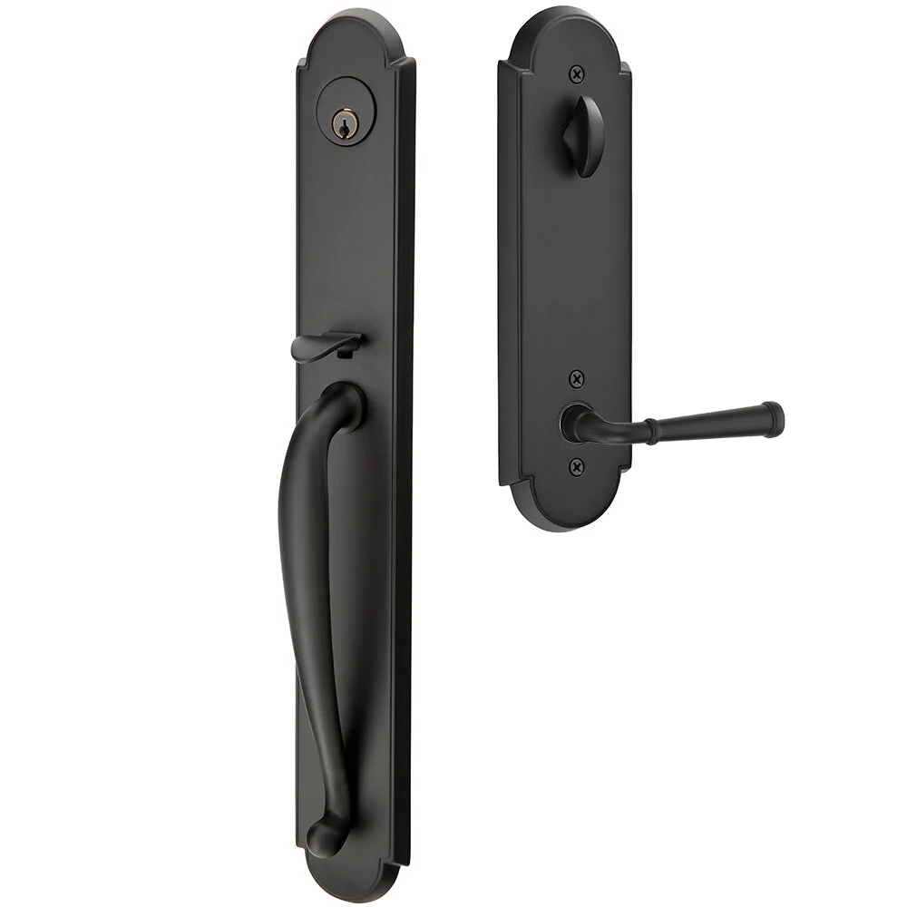 Emtek Wilmington Tubular Entryset Full Length with Merrimack Lever