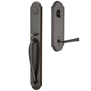 Emtek Wilmington Tubular Entryset Full Length with Merrimack Lever