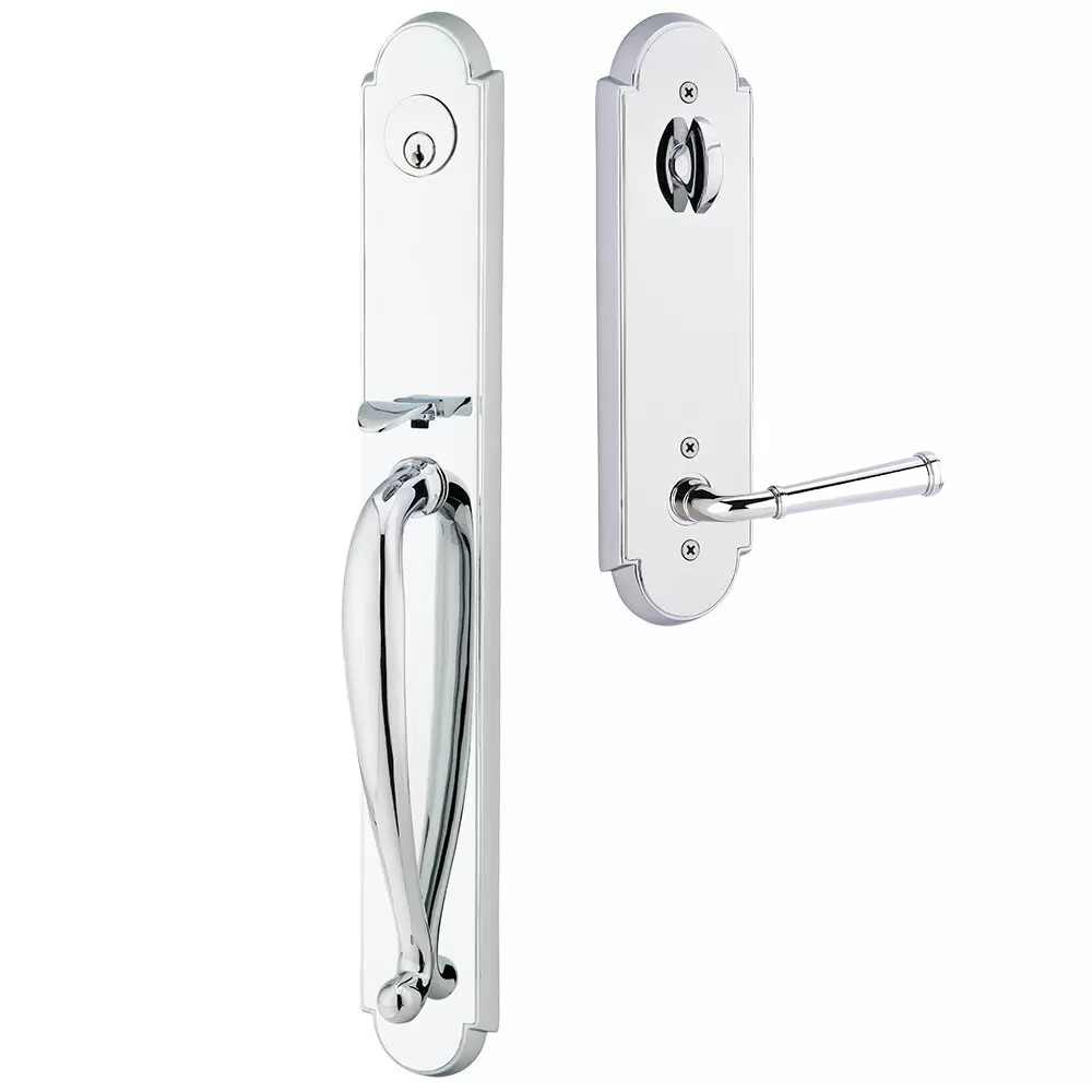 Emtek Wilmington Tubular Entryset Full Length with Merrimack Lever