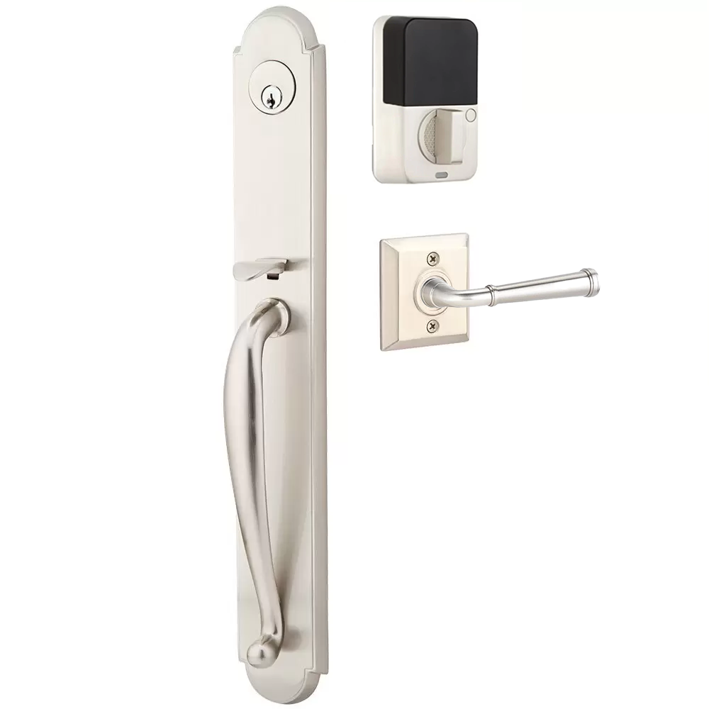 Emtek Wilmington Tubular Entryset Full Length with Merrimack Lever