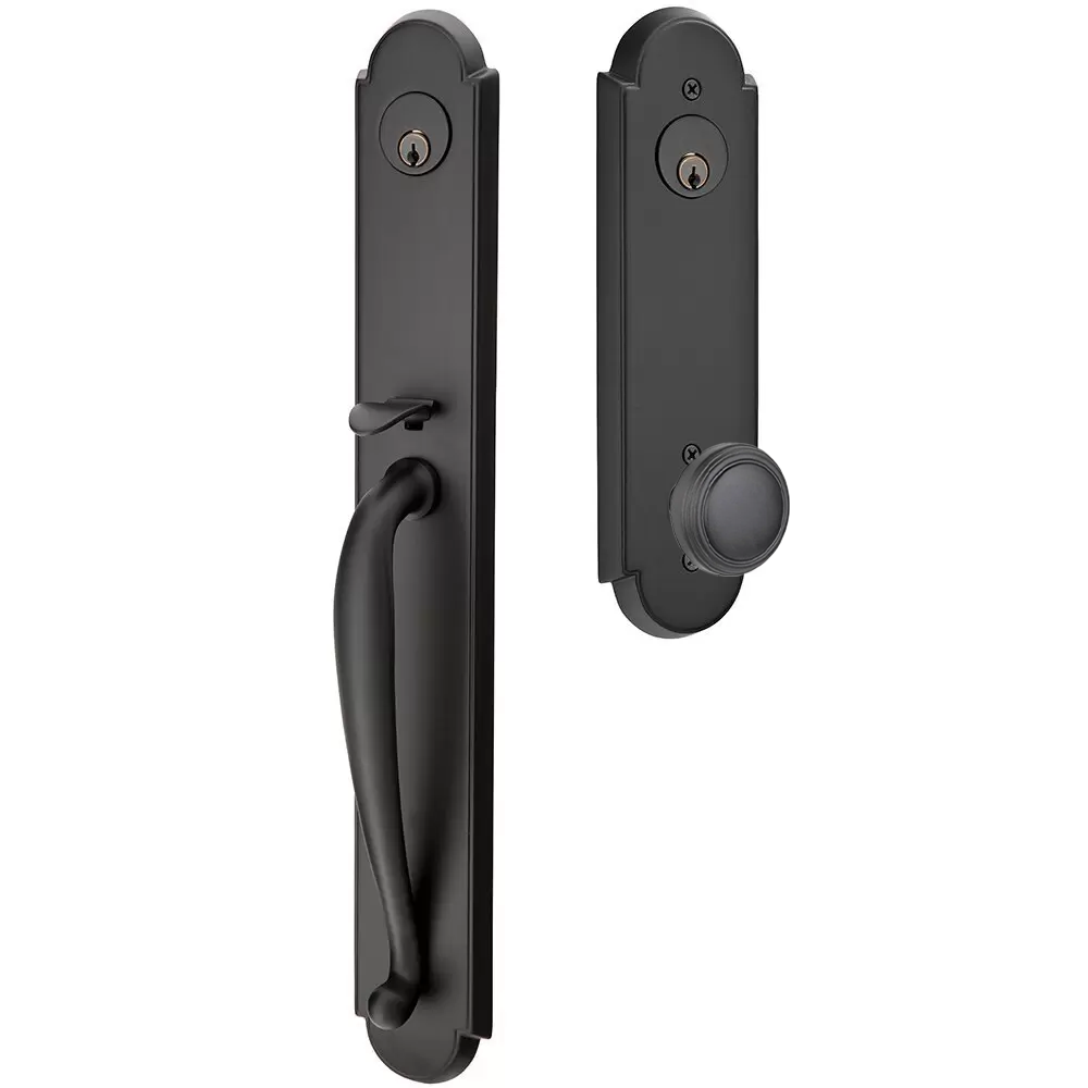 Emtek Wilmington Tubular Entryset Full Length with Norwich Knob