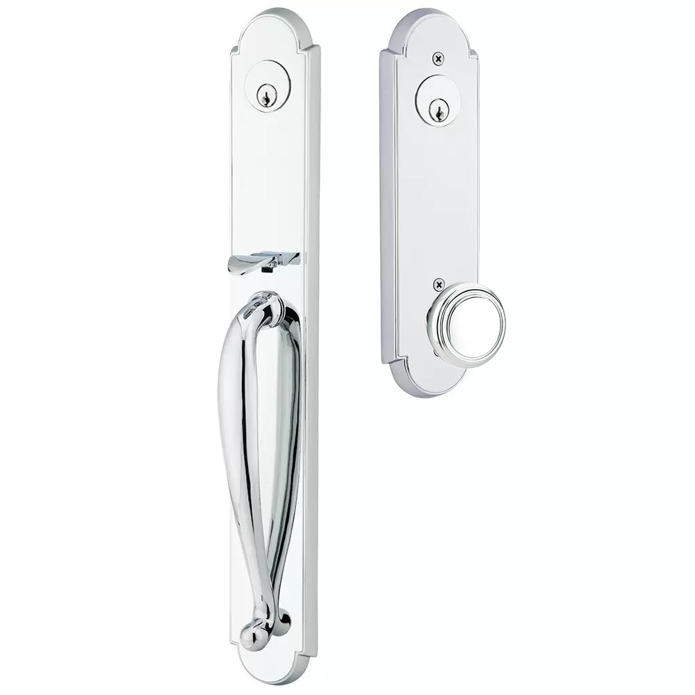 Emtek Wilmington Tubular Entryset Full Length with Norwich Knob