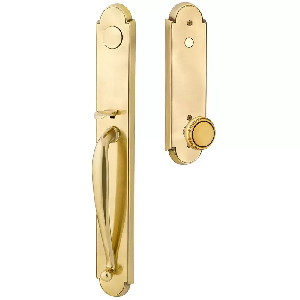 Emtek Wilmington Tubular Entryset Full Length with Norwich Knob