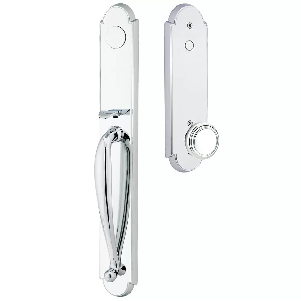 Emtek Wilmington Tubular Entryset Full Length with Norwich Knob