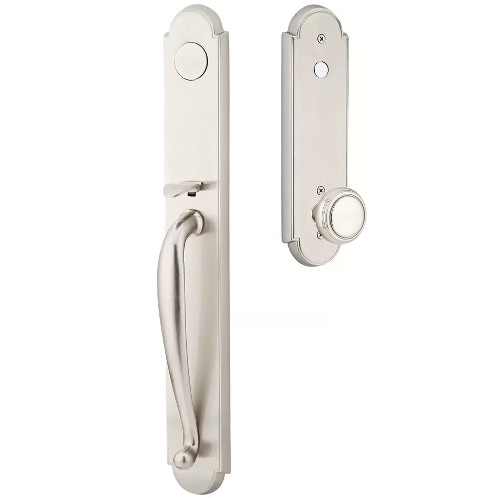 Emtek Wilmington Tubular Entryset Full Length with Norwich Knob