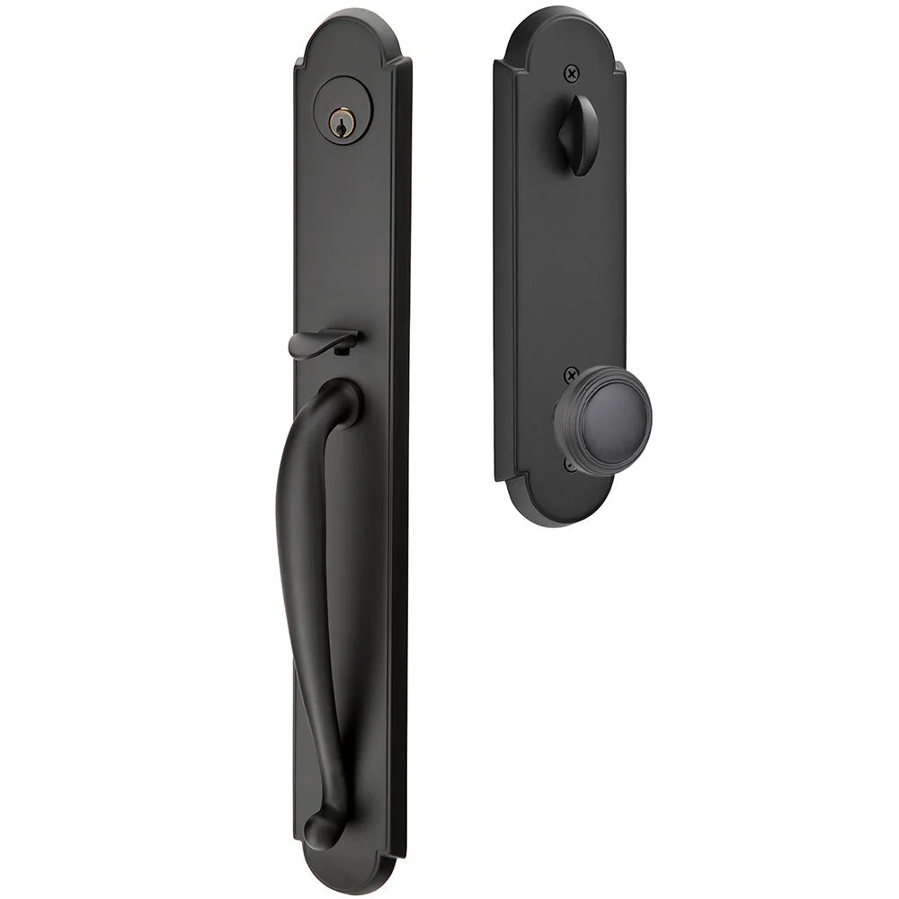 Emtek Wilmington Tubular Entryset Full Length with Norwich Knob