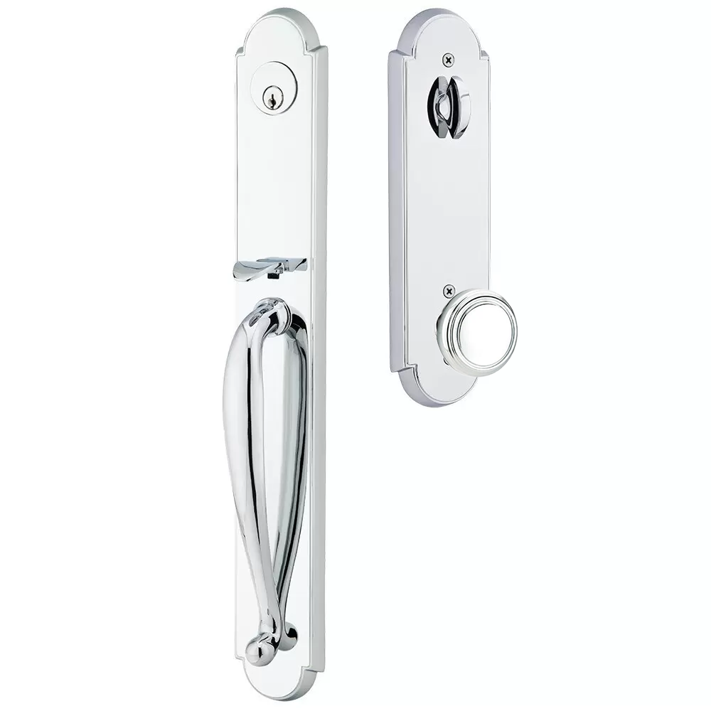 Emtek Wilmington Tubular Entryset Full Length with Norwich Knob