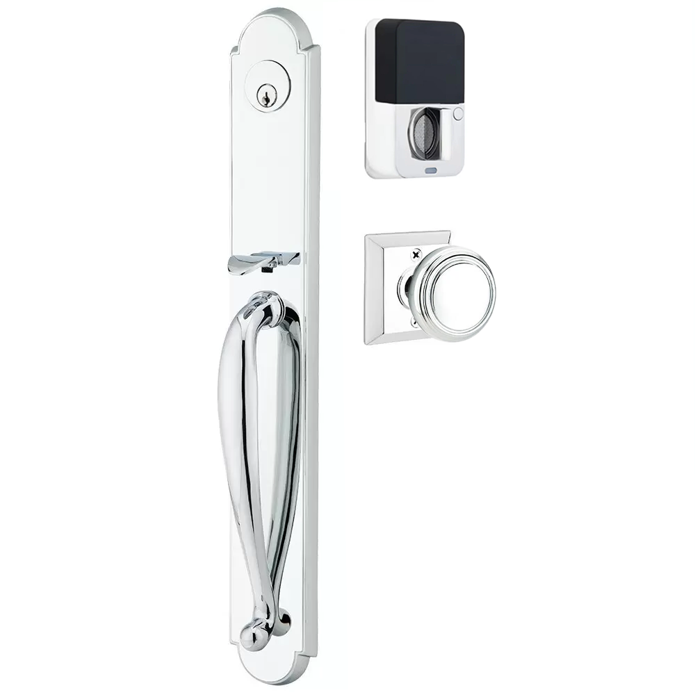 Emtek Wilmington Tubular Entryset Full Length with Norwich Knob