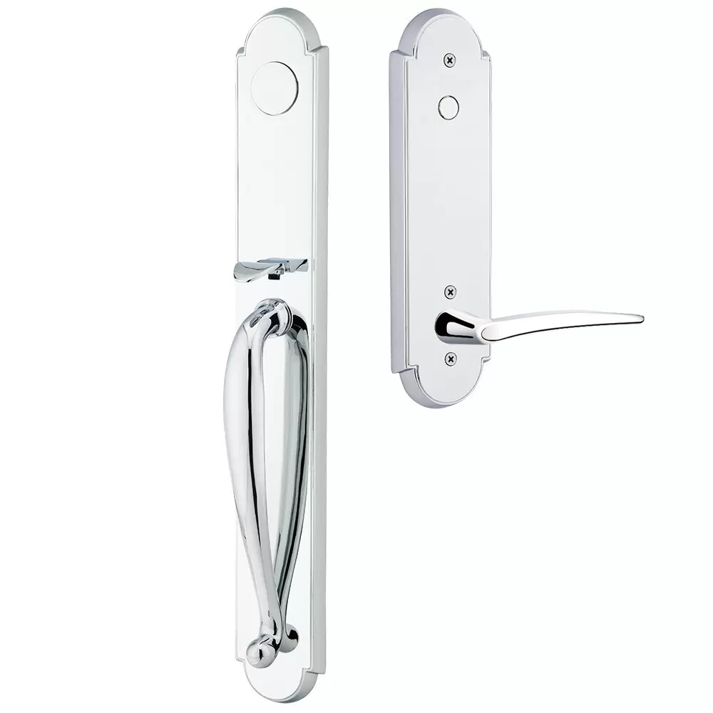 Emtek Wilmington Tubular Entryset Full Length with Poseidon Lever
