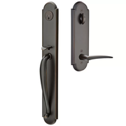 Emtek Wilmington Tubular Entryset Full Length with Poseidon Lever