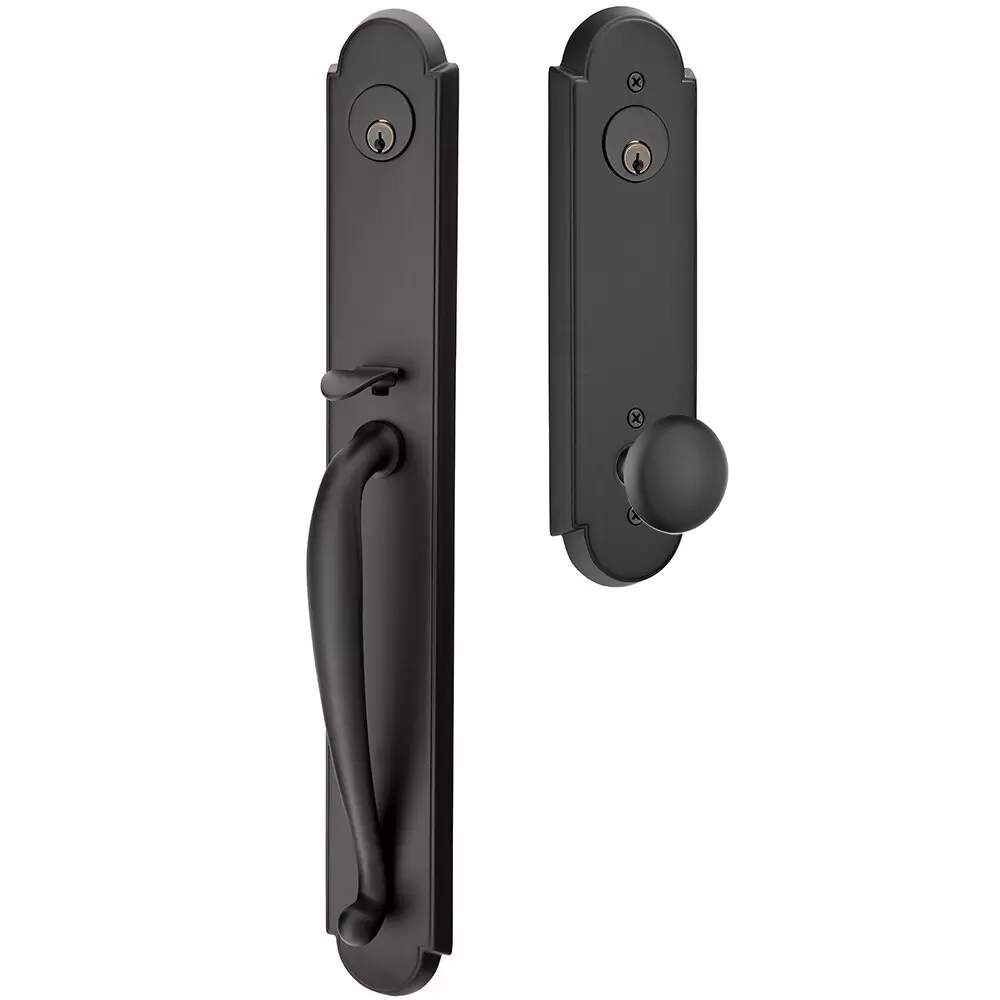 Emtek Wilmington Tubular Entryset Full Length with Providence Knob