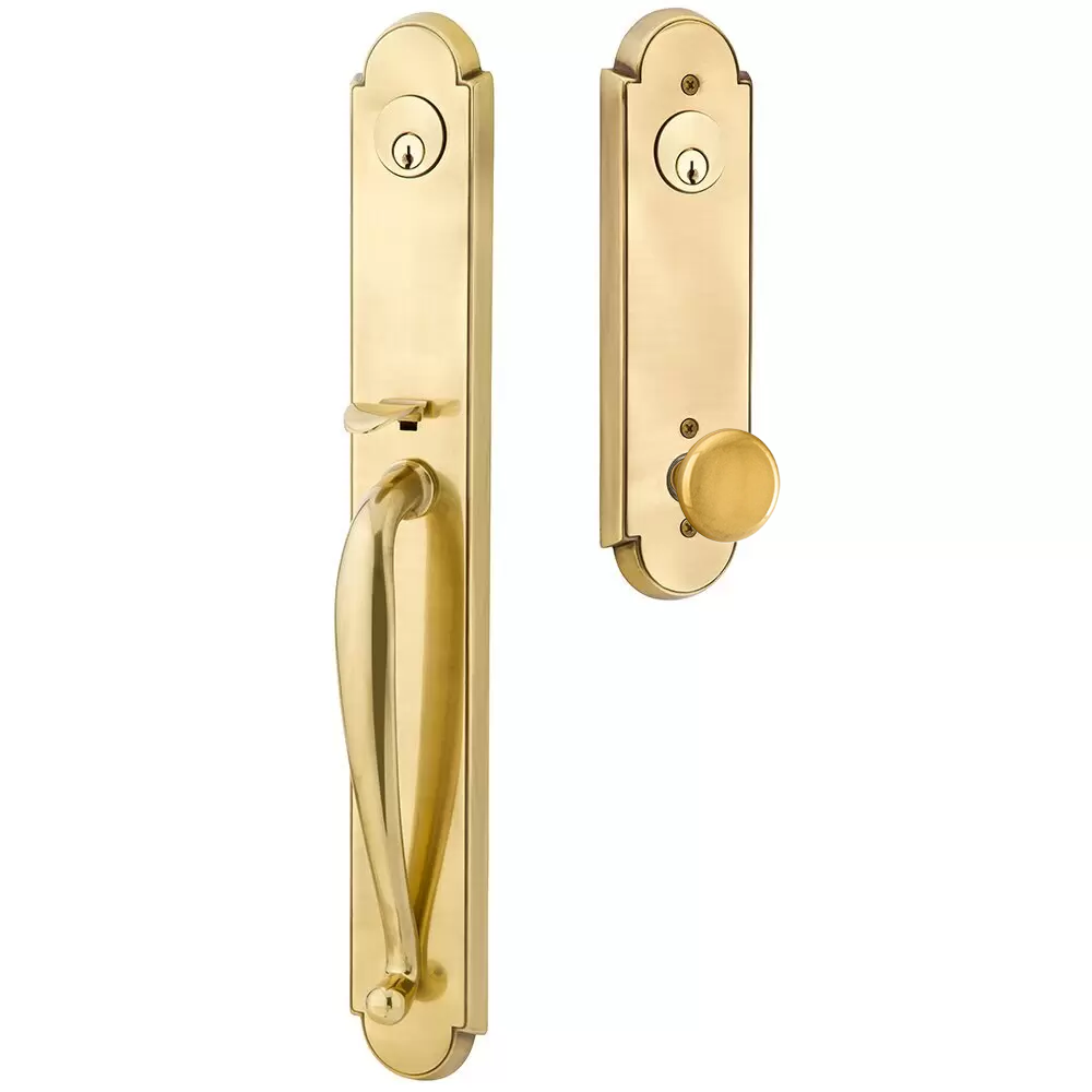 Emtek Wilmington Tubular Entryset Full Length with Providence Knob