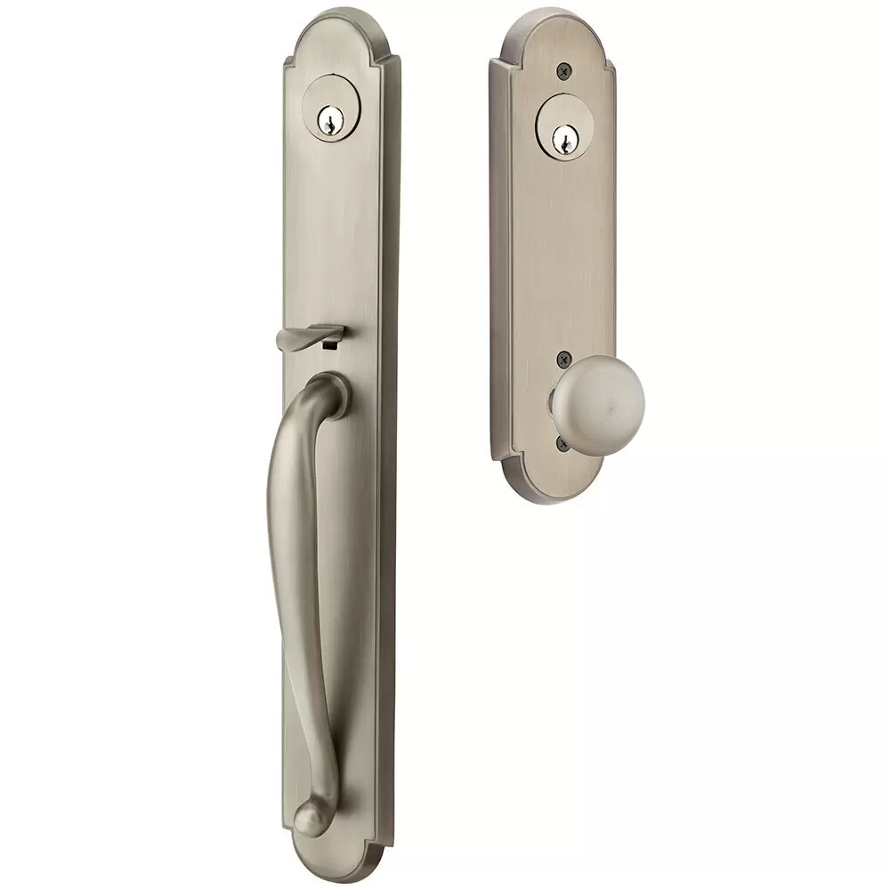 Emtek Wilmington Tubular Entryset Full Length with Providence Knob