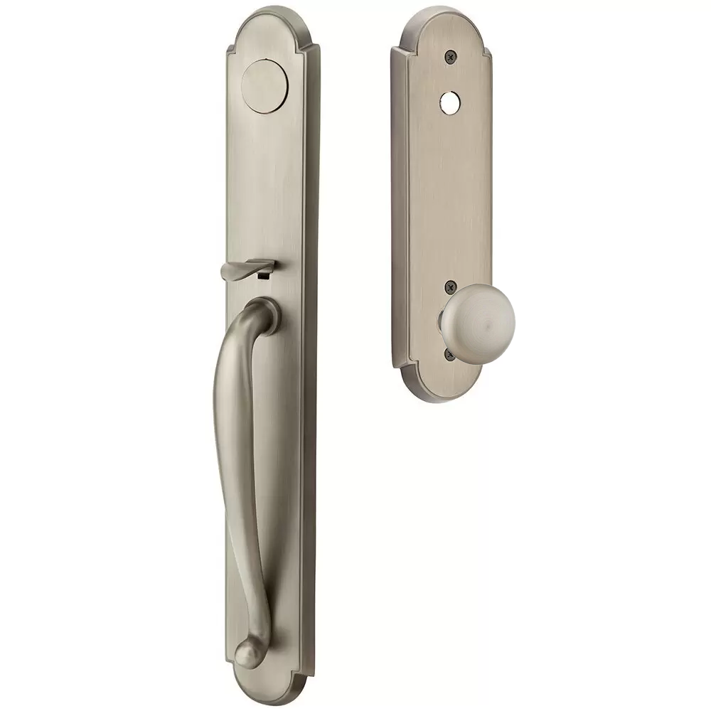 Emtek Wilmington Tubular Entryset Full Length with Providence Knob