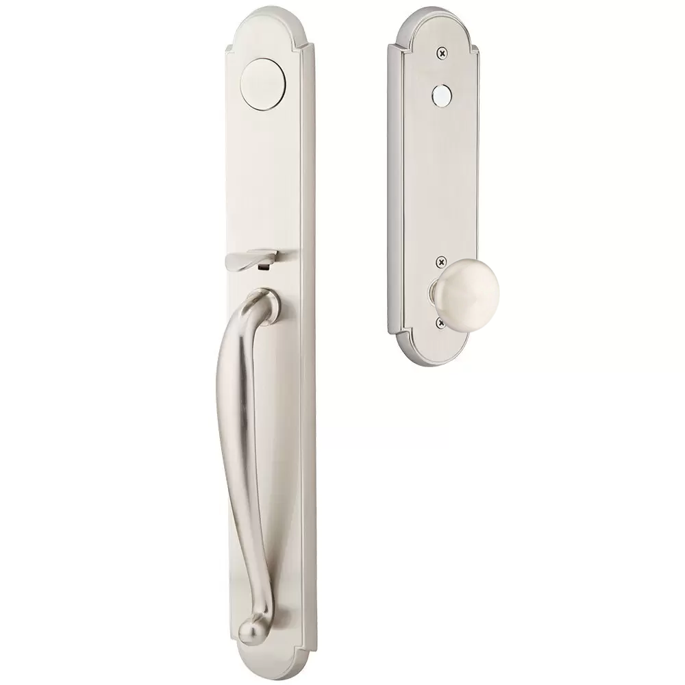 Emtek Wilmington Tubular Entryset Full Length with Providence Knob