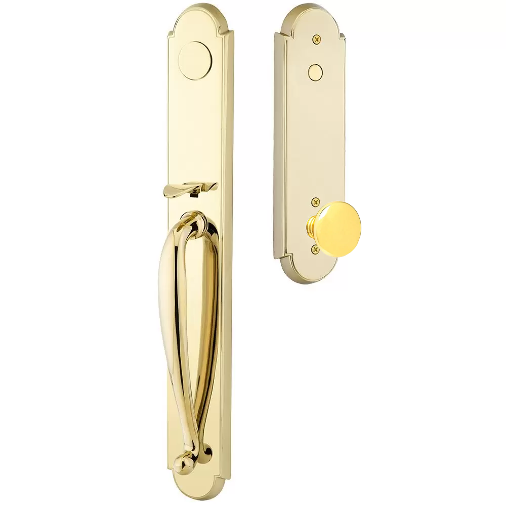 Emtek Wilmington Tubular Entryset Full Length with Providence Knob