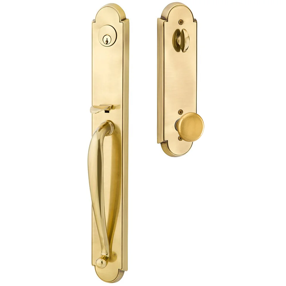 Emtek Wilmington Tubular Entryset Full Length with Providence Knob