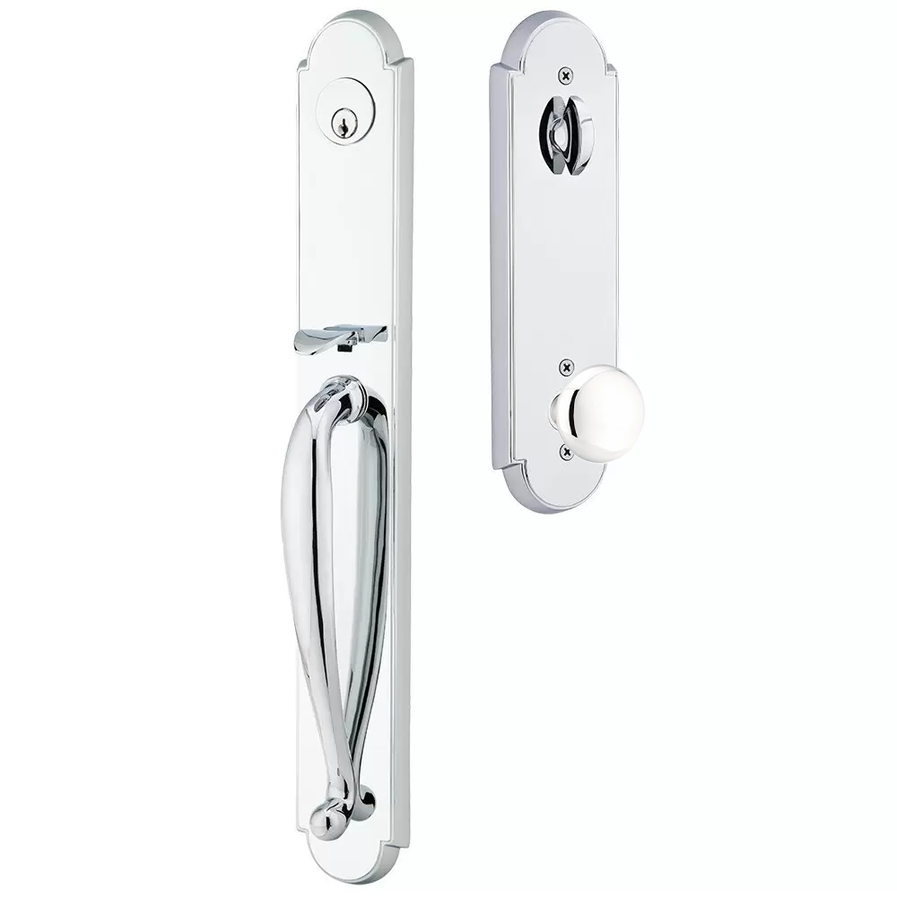 Emtek Wilmington Tubular Entryset Full Length with Providence Knob