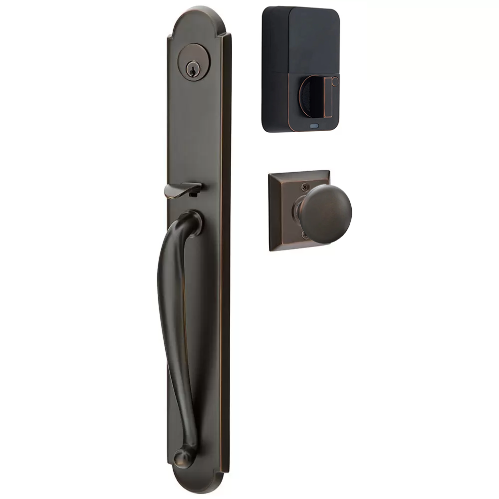 Emtek Wilmington Tubular Entryset Full Length with Providence Knob