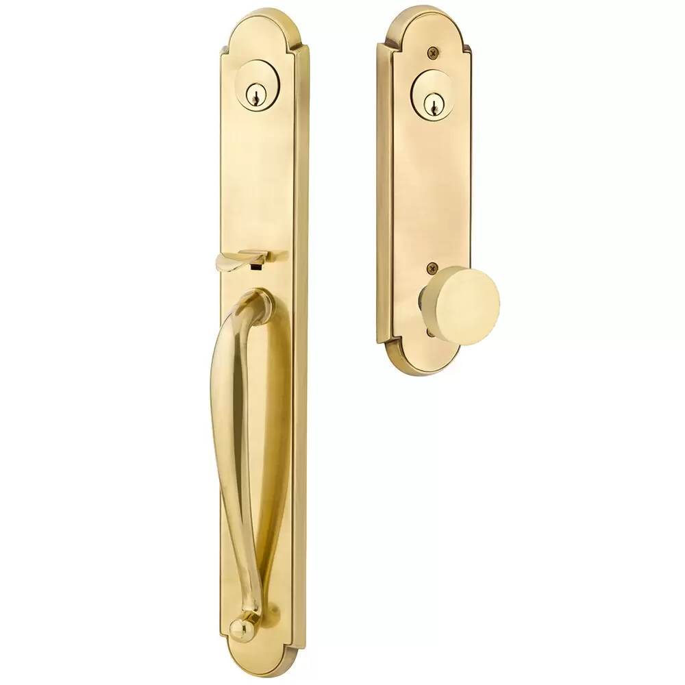 Emtek Wilmington Tubular Entryset Full Length with Round Knob