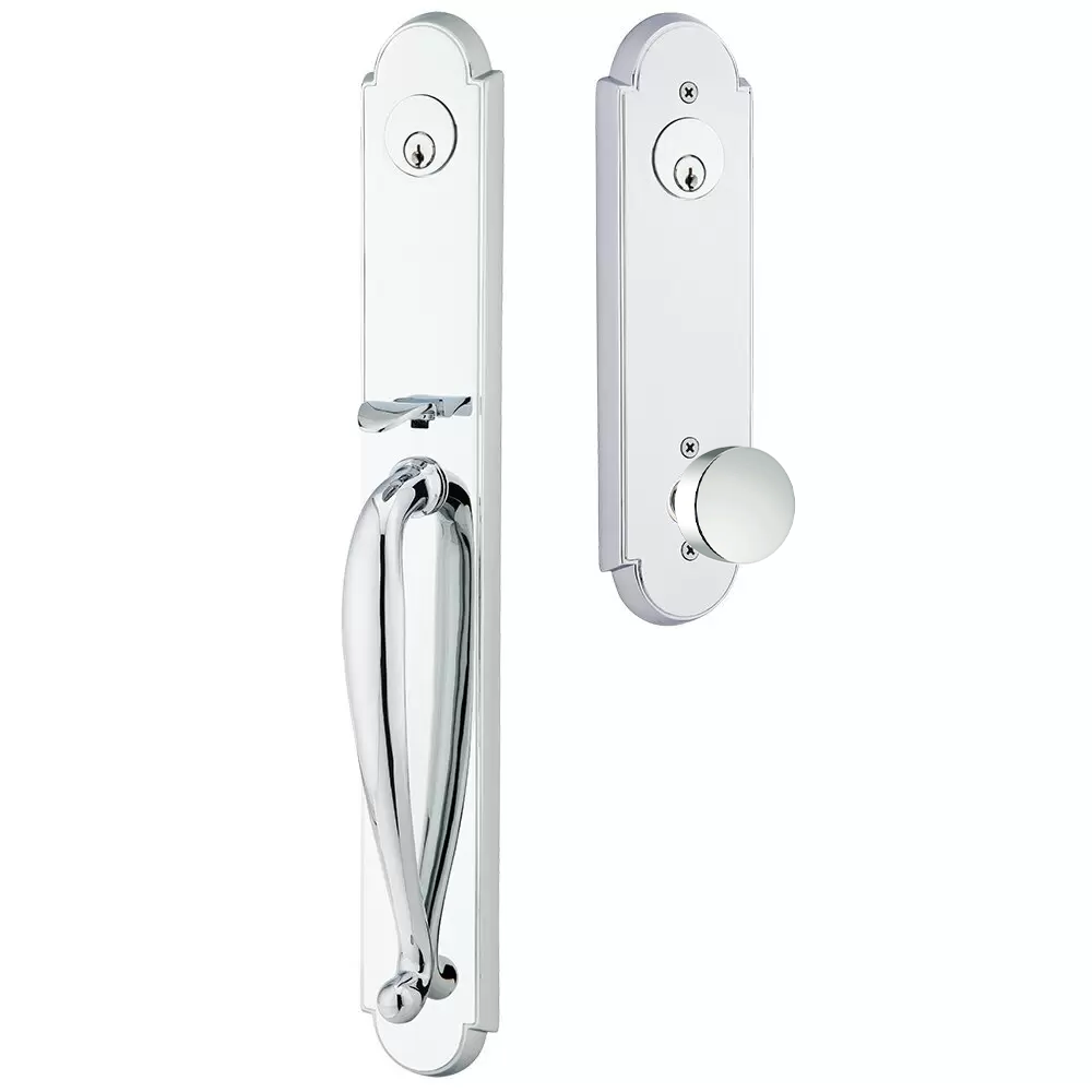 Emtek Wilmington Tubular Entryset Full Length with Round Knob