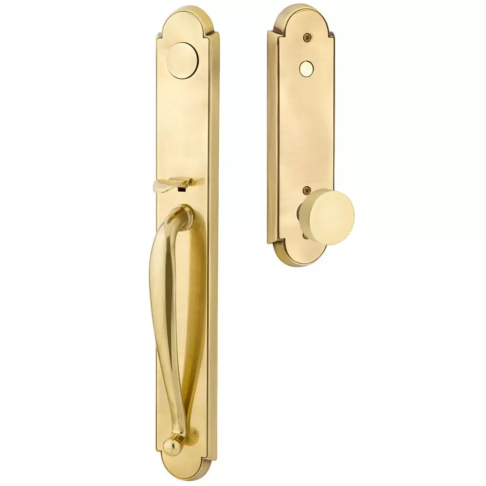 Emtek Wilmington Tubular Entryset Full Length with Round Knob