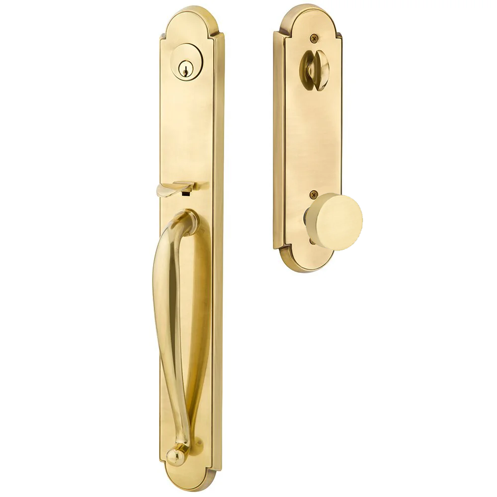 Emtek Wilmington Tubular Entryset Full Length with Round Knob