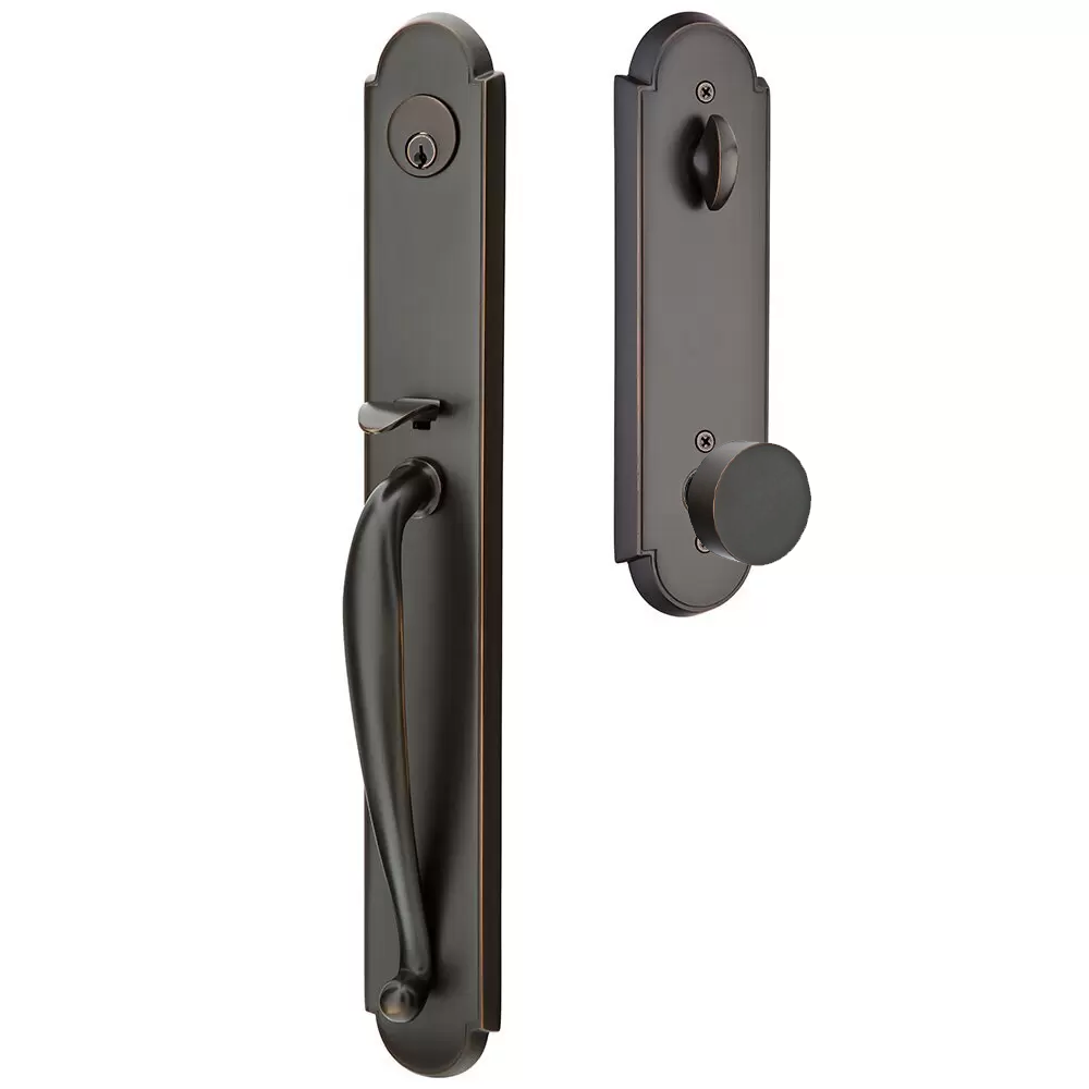 Emtek Wilmington Tubular Entryset Full Length with Round Knob