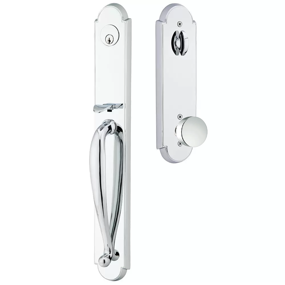 Emtek Wilmington Tubular Entryset Full Length with Round Knob