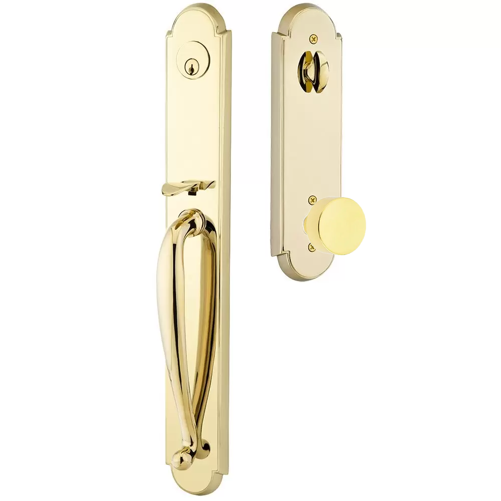 Emtek Wilmington Tubular Entryset Full Length with Round Knob