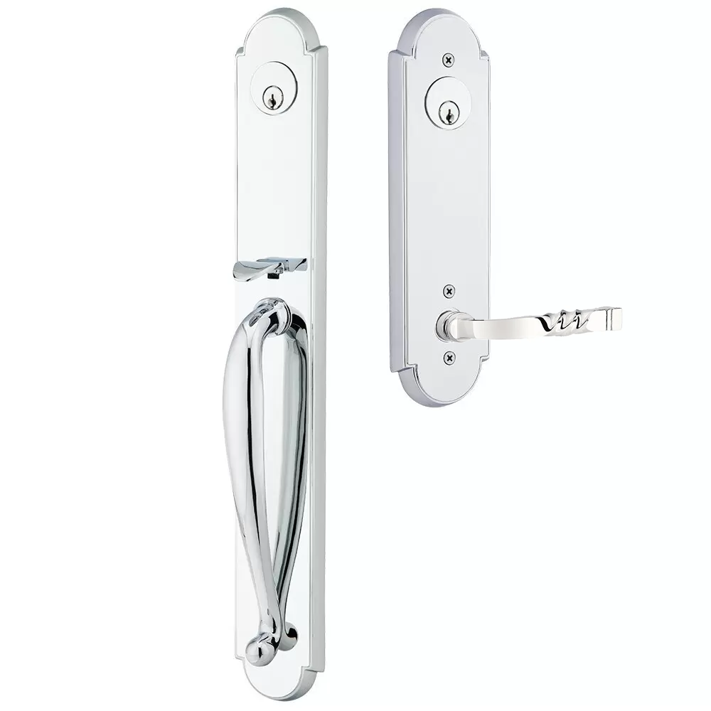 Emtek Wilmington Tubular Entryset Full Length with Santa Fe Lever