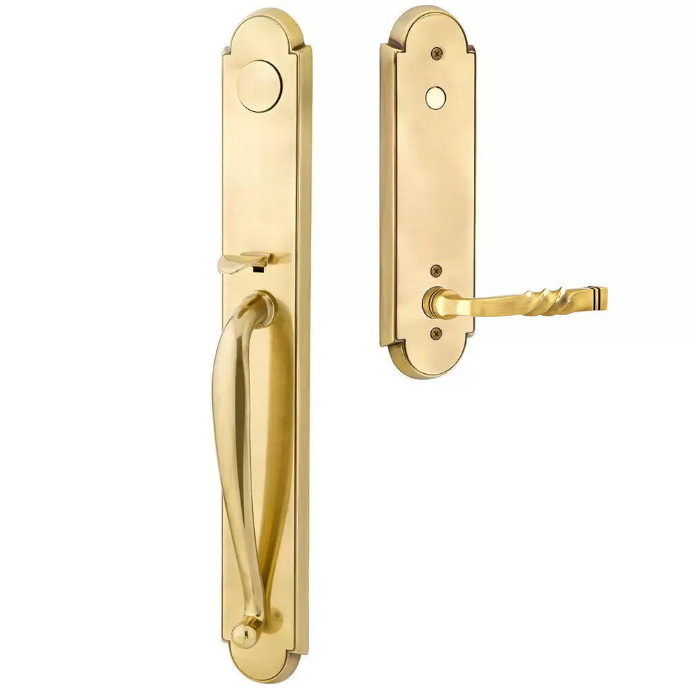 Emtek Wilmington Tubular Entryset Full Length with Santa Fe Lever