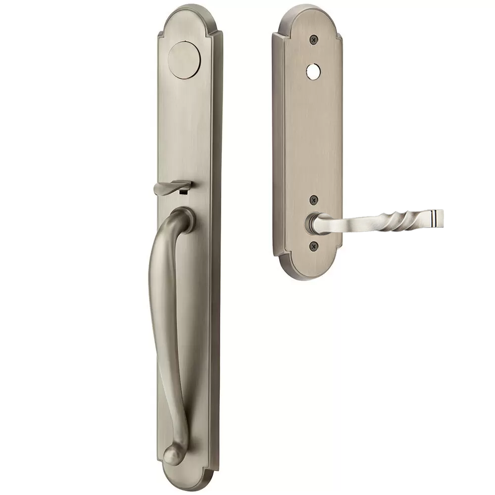 Emtek Wilmington Tubular Entryset Full Length with Santa Fe Lever