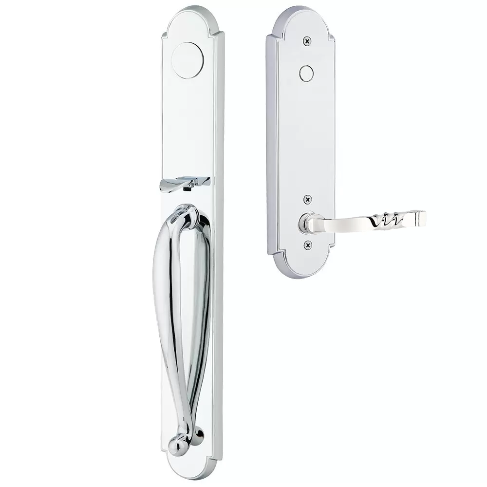 Emtek Wilmington Tubular Entryset Full Length with Santa Fe Lever