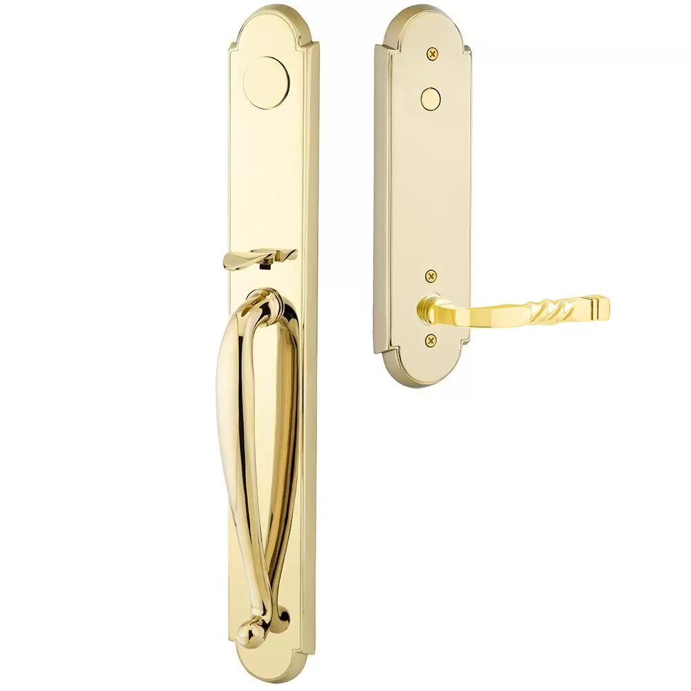 Emtek Wilmington Tubular Entryset Full Length with Santa Fe Lever