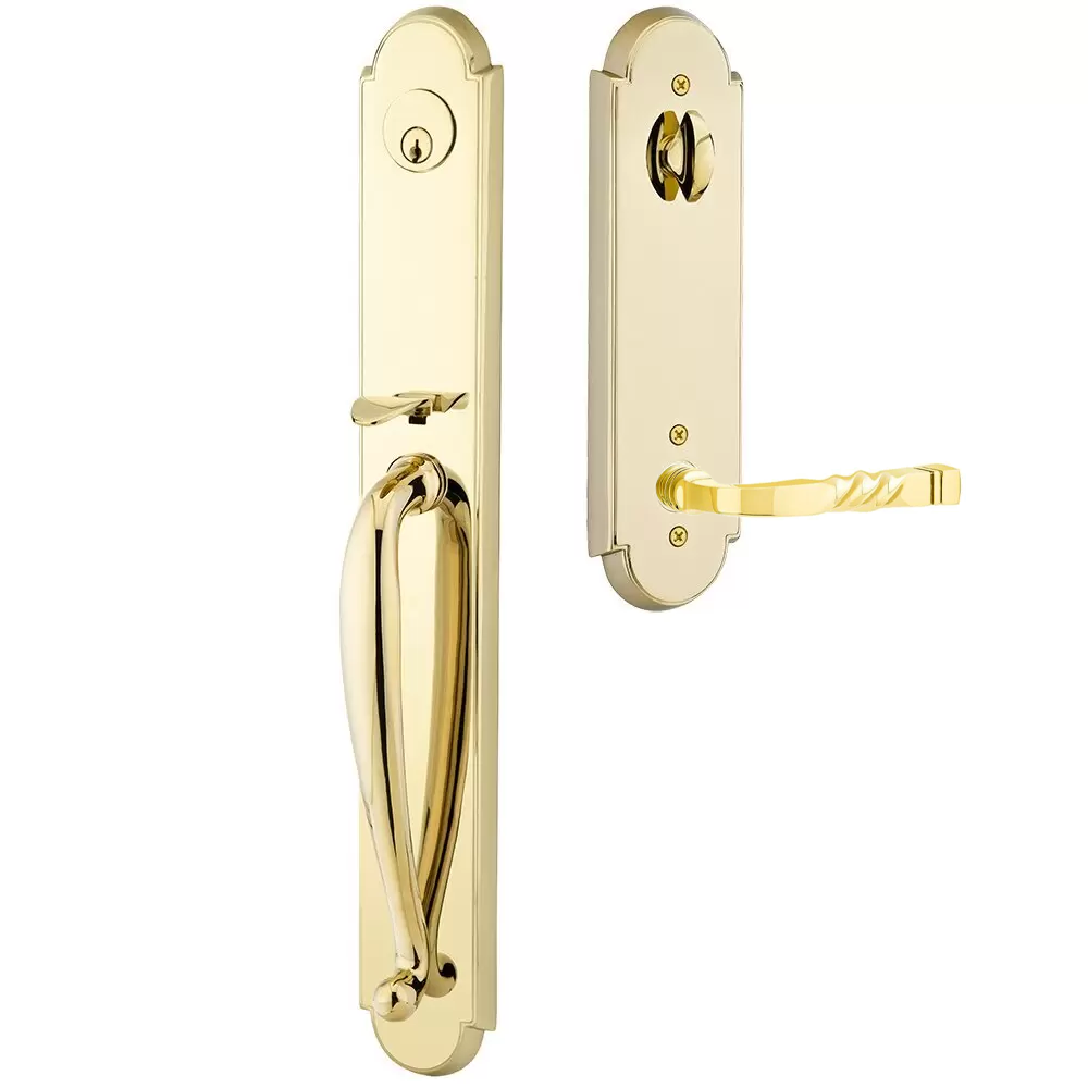 Emtek Wilmington Tubular Entryset Full Length with Santa Fe Lever