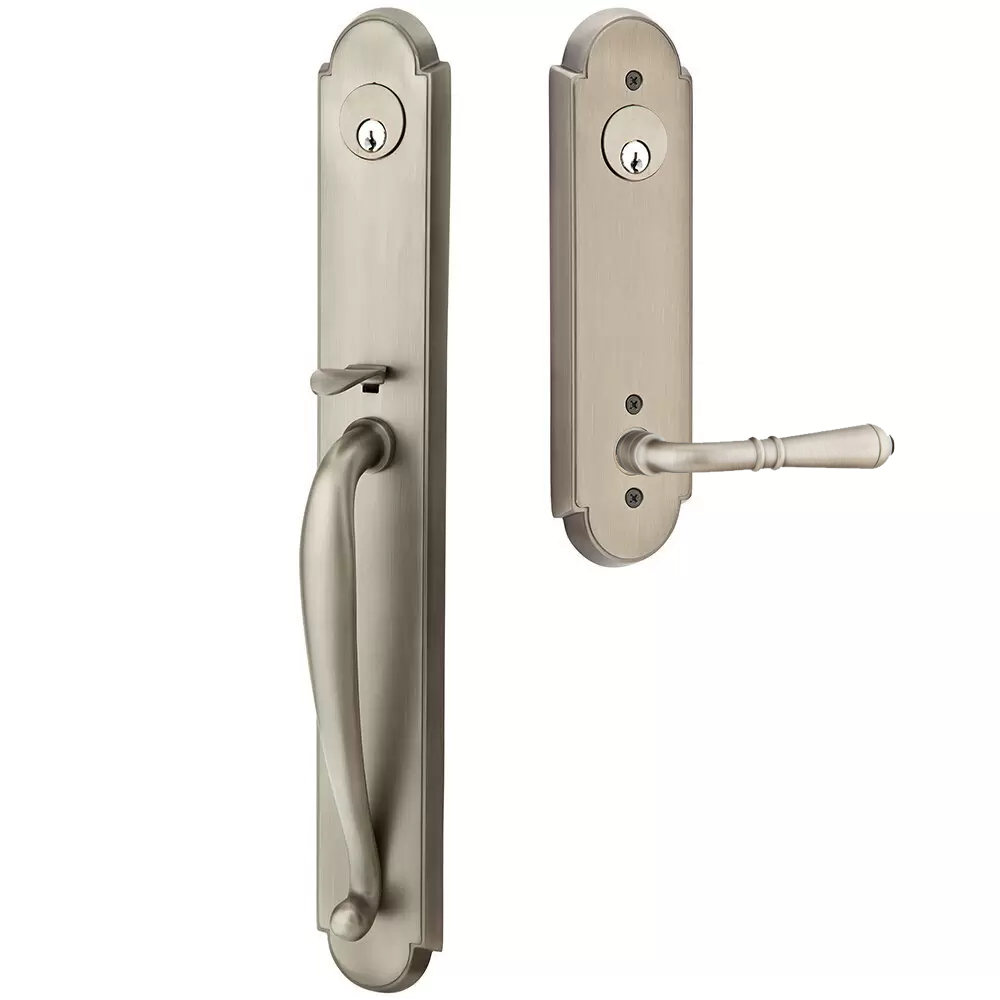 Emtek Wilmington Tubular Entryset Full Length with Turino Lever