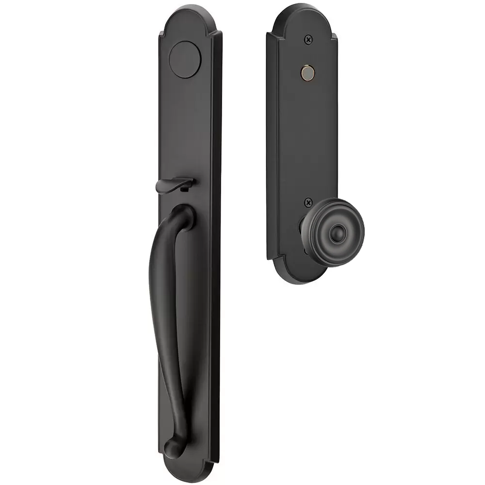 Emtek Wilmington Tubular Entryset Full Length with Waverly Knob