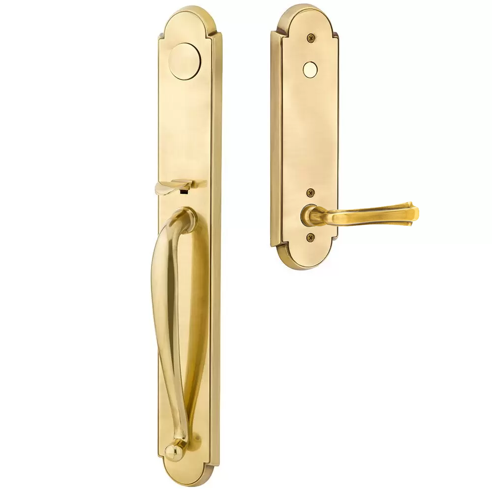 Emtek Wilmington Tubular Entryset Full Length with Wembley Lever