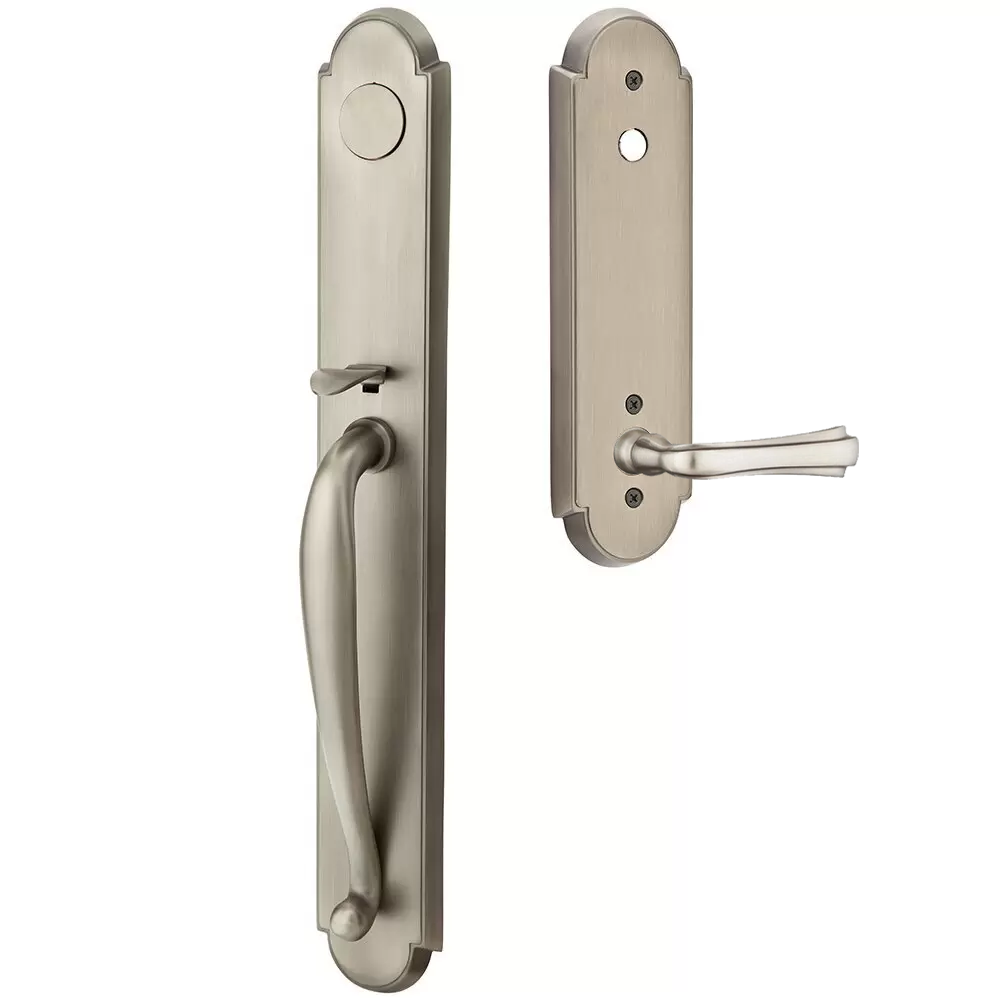 Emtek Wilmington Tubular Entryset Full Length with Wembley Lever