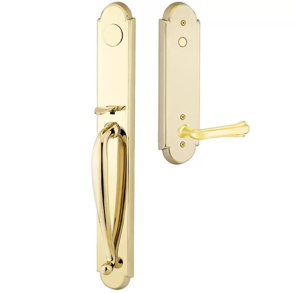 Emtek Wilmington Tubular Entryset Full Length with Wembley Lever