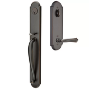 Emtek Wilmington Tubular Entryset Full Length with Wembley Lever