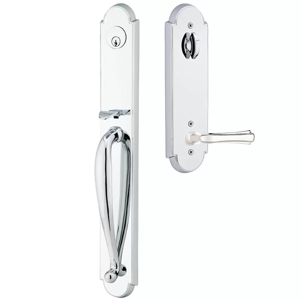 Emtek Wilmington Tubular Entryset Full Length with Wembley Lever